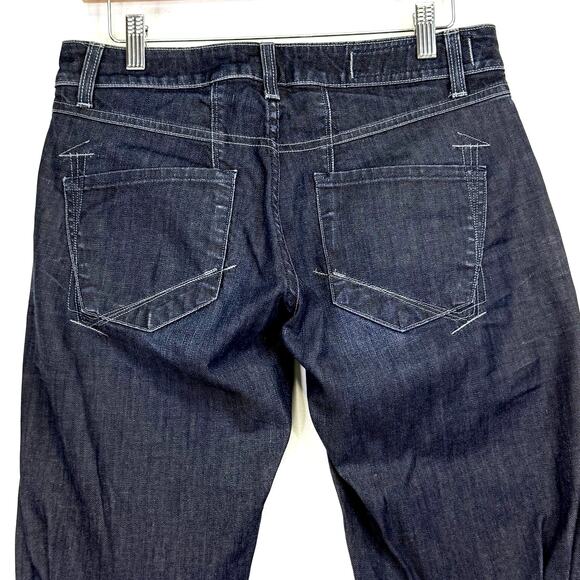 Marithe Francois Girbaud Jeans Womens 28 Dark Indigo Slim 12 Button Ankle Italy - Picture 6 of 11